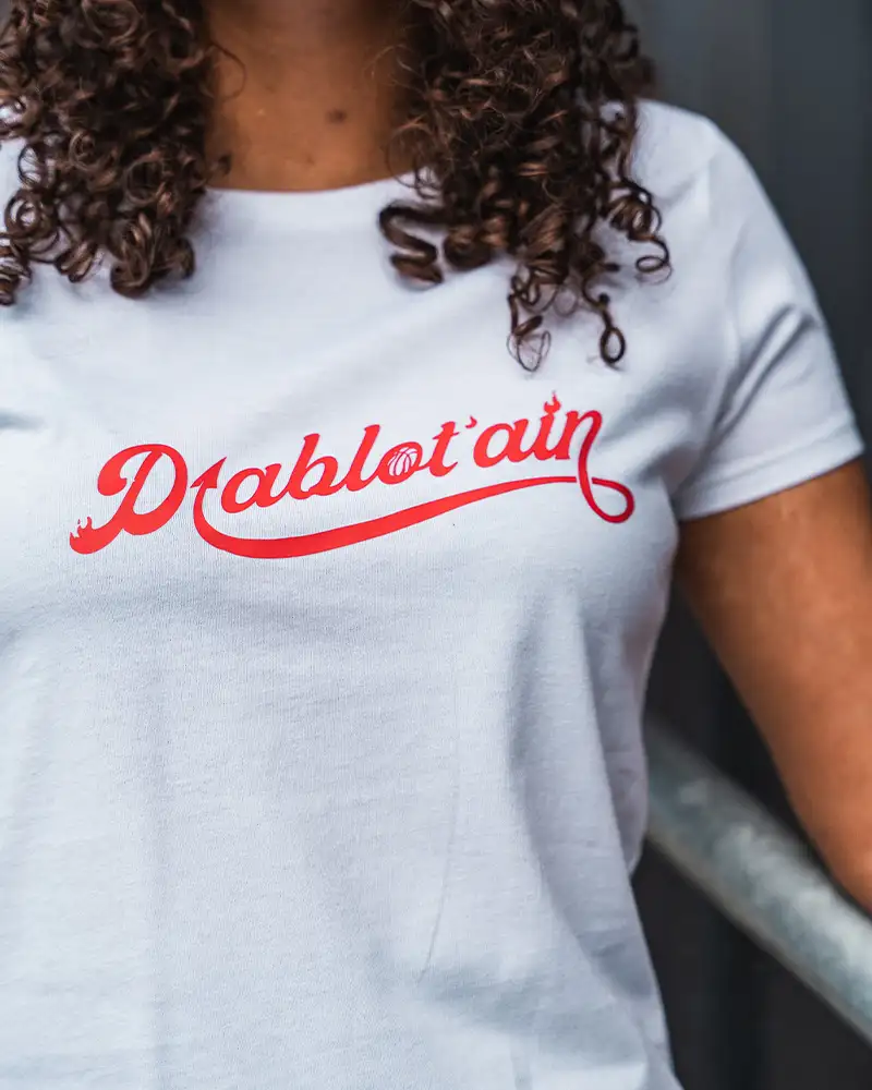 Tee-shirt Femme Blanc Diablotain (PROMO)