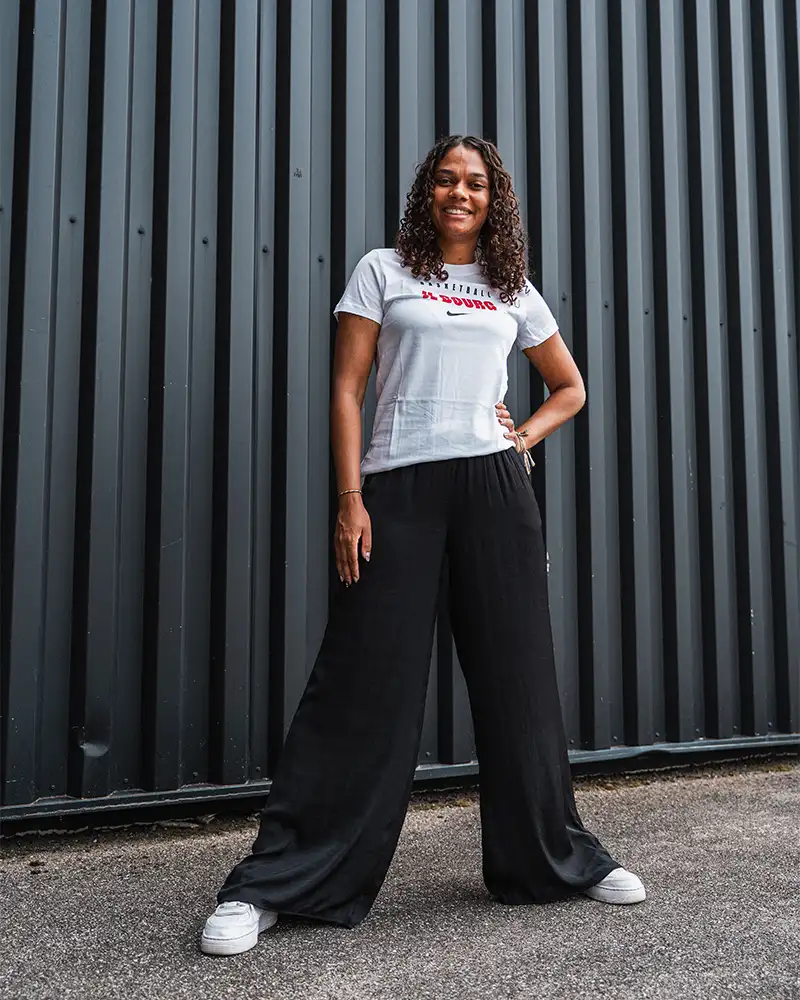 Tee-shirt JL Bourg Basket Nike Blanc Femme