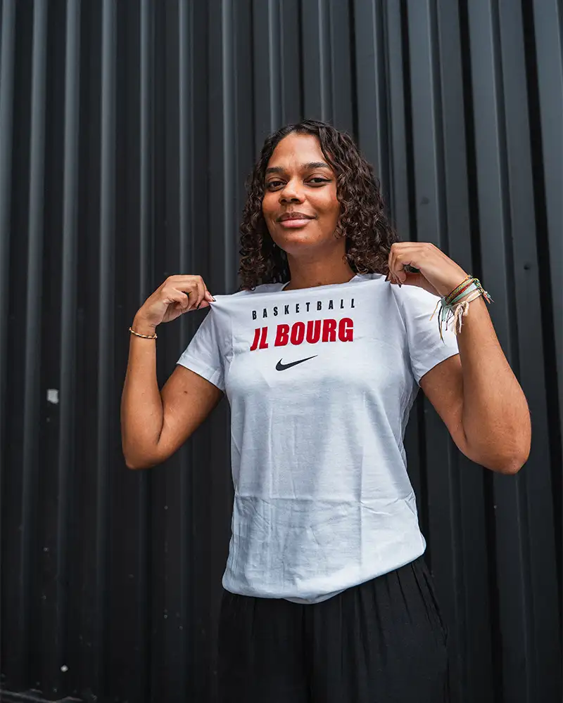 Tee-shirt JL Bourg Basket Nike Blanc Femme