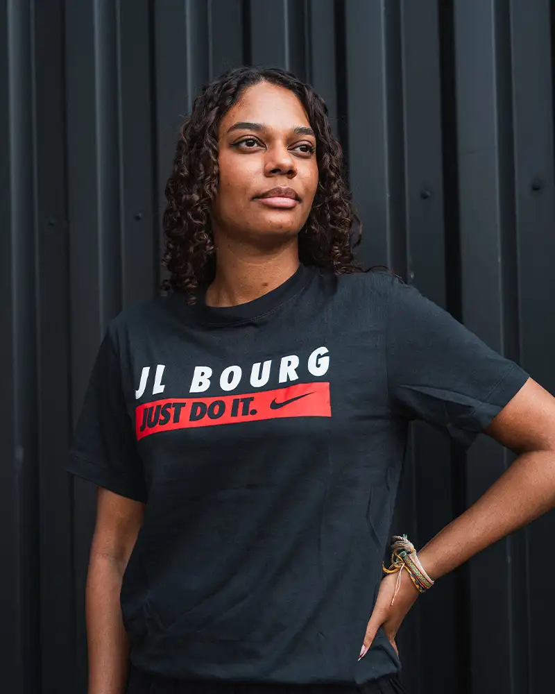 Tee-shirt Just Do It Noir Femme