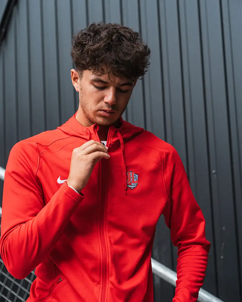 Veste Capuche Drifit Rouge Homme 2025-2026