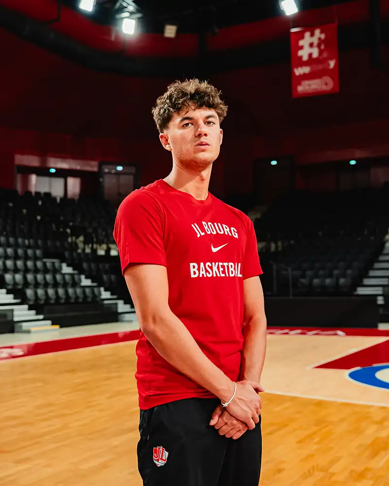 Tee-shirt JL Bourg Basket Nike Rouge Homme